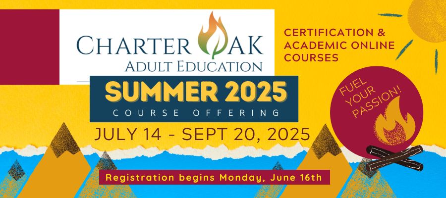 Charter Oak Adult Ed Summer 2025
